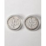 2x 1/2 Dollar USA. 1926. Oregon Trail Memorial.