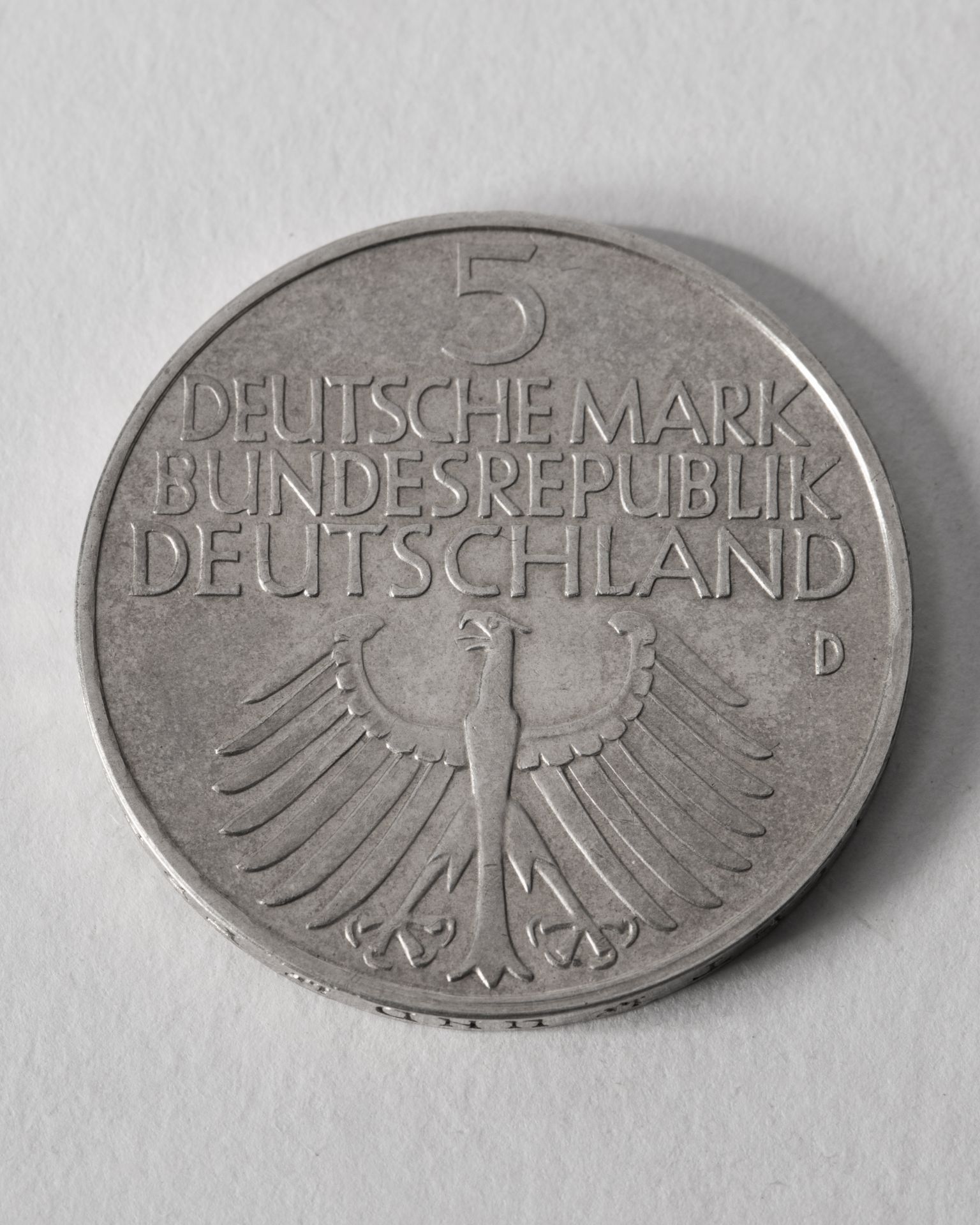 5 DM  anniversary coin 1952 D - Image 2 of 3