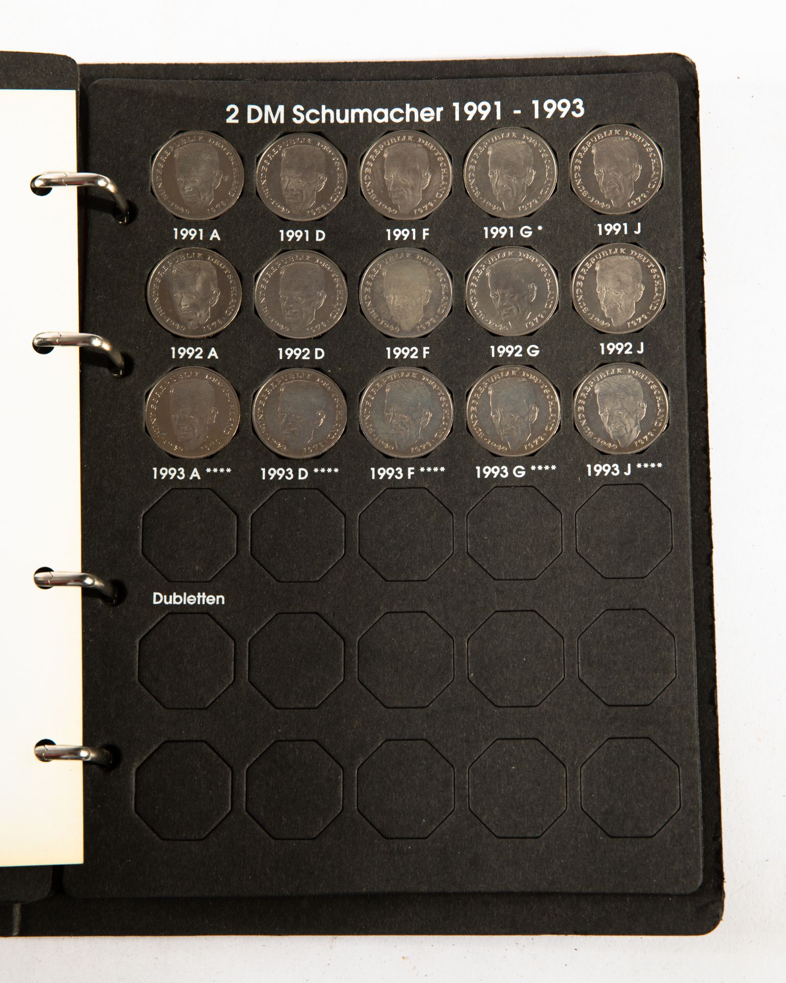 Germany - 2x full coin albums 2 DM Coins 1970-1996 - Image 21 of 33