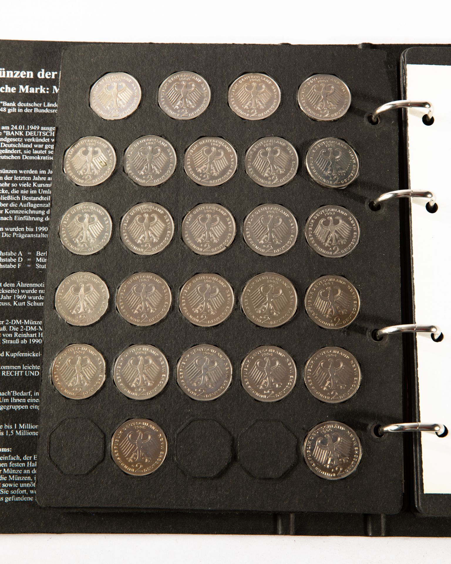 Germany - 2x full coin albums 2 DM Coins 1970-1996 - Image 29 of 33