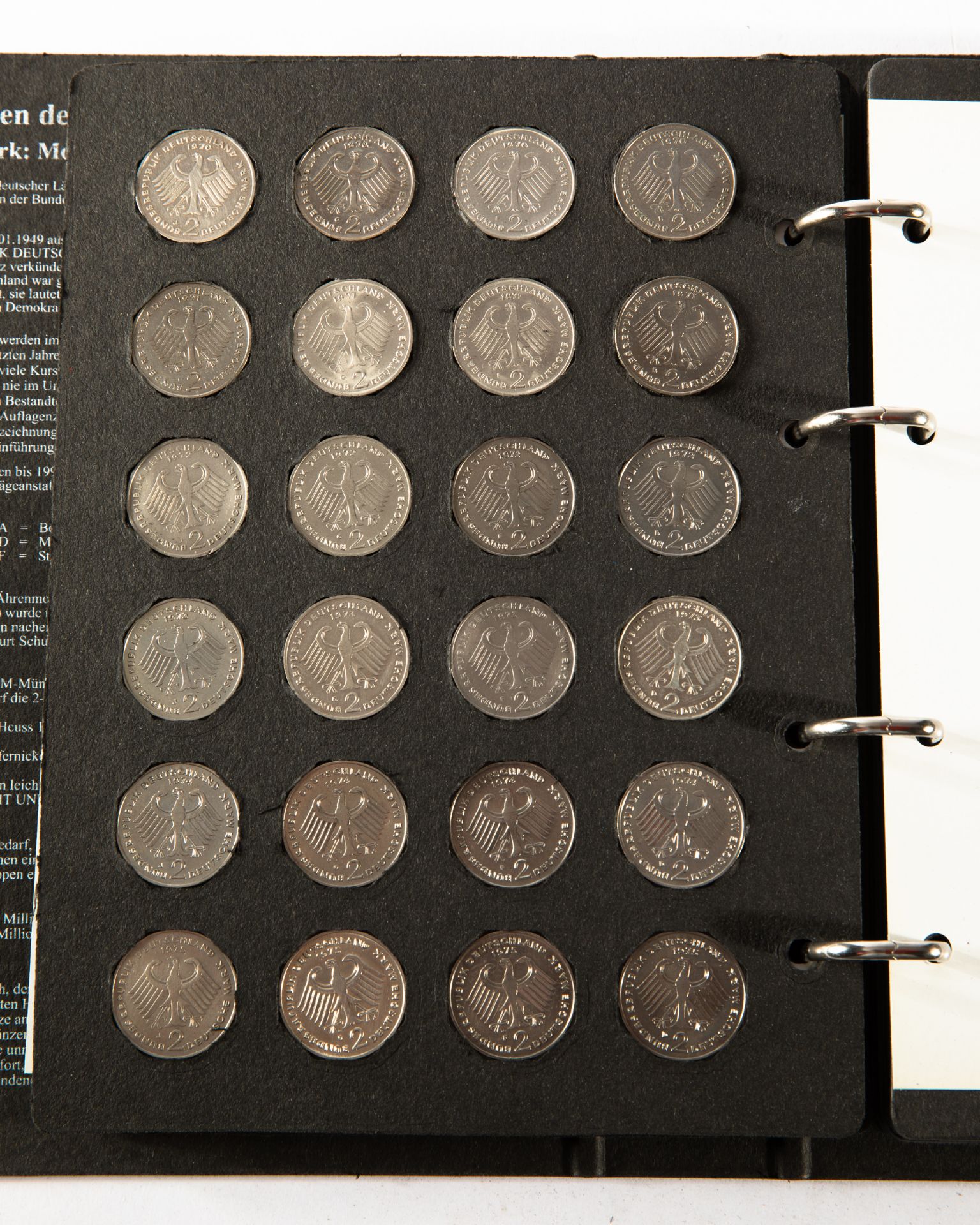 Germany - 2x full coin albums 2 DM Coins 1970-1996 - Image 12 of 33