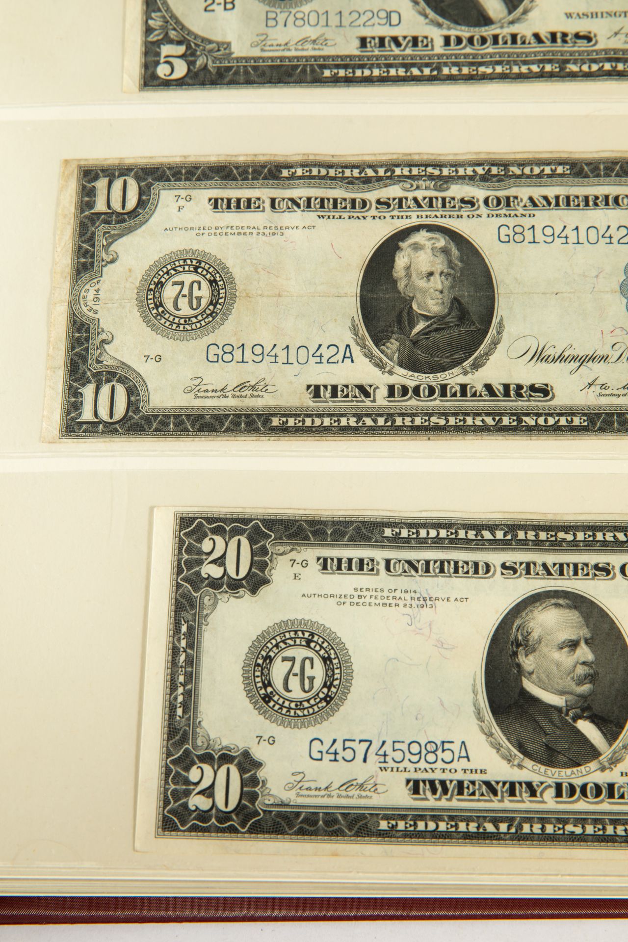 Various Dollar notes, USA, 1914-2007 - Bild 3 aus 40