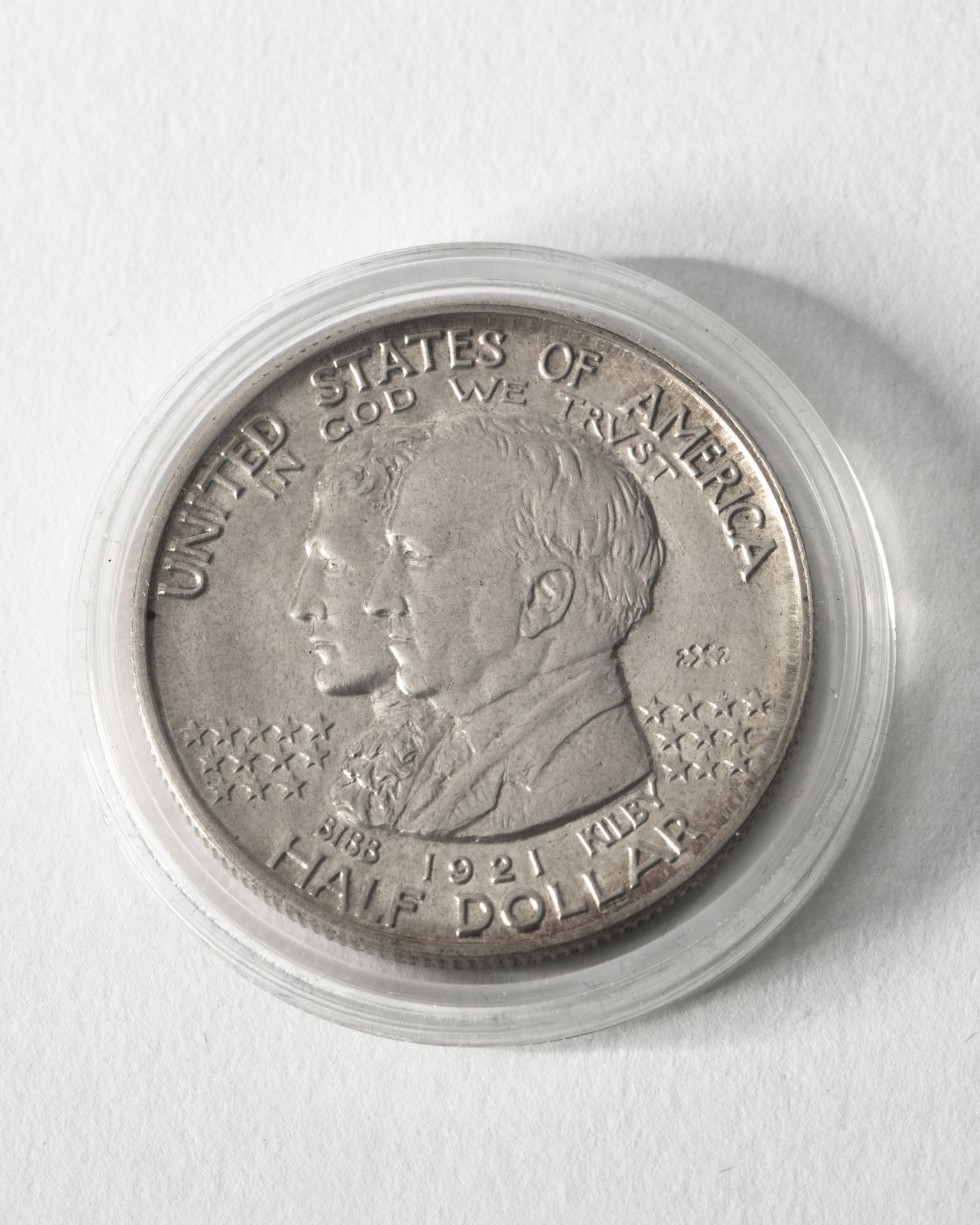 1/2 Dollar USA. 1921. 2x2. State of Alabama. Centennial. 1819-1919.