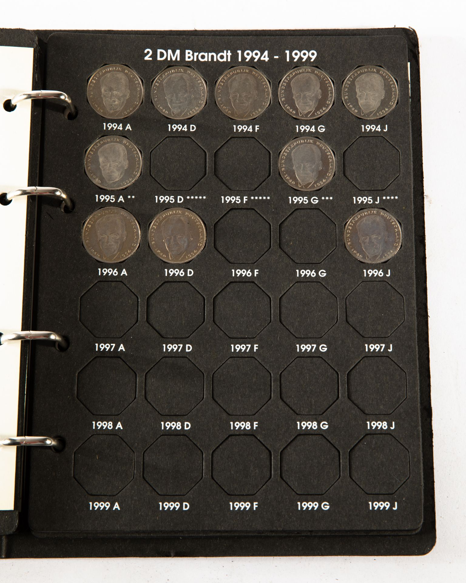 Germany - 2x full coin albums 2 DM Coins 1970-1996 - Image 32 of 33