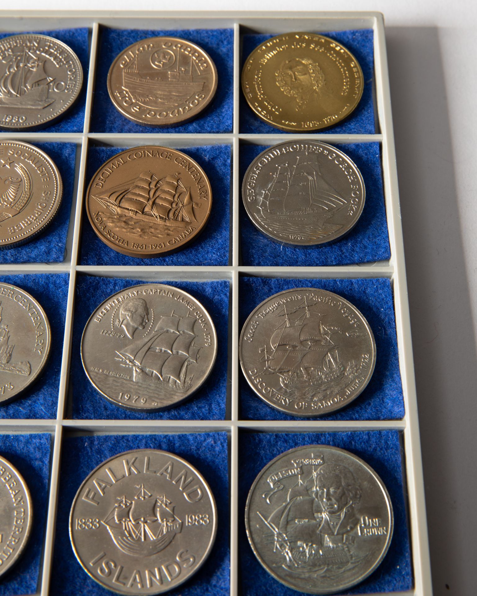 26 silver coins & 8 medals, ships 1969-1988 worldwide - Bild 5 aus 13