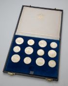 Canada 12 silver coins Olympics Montreal 1976 complete set.