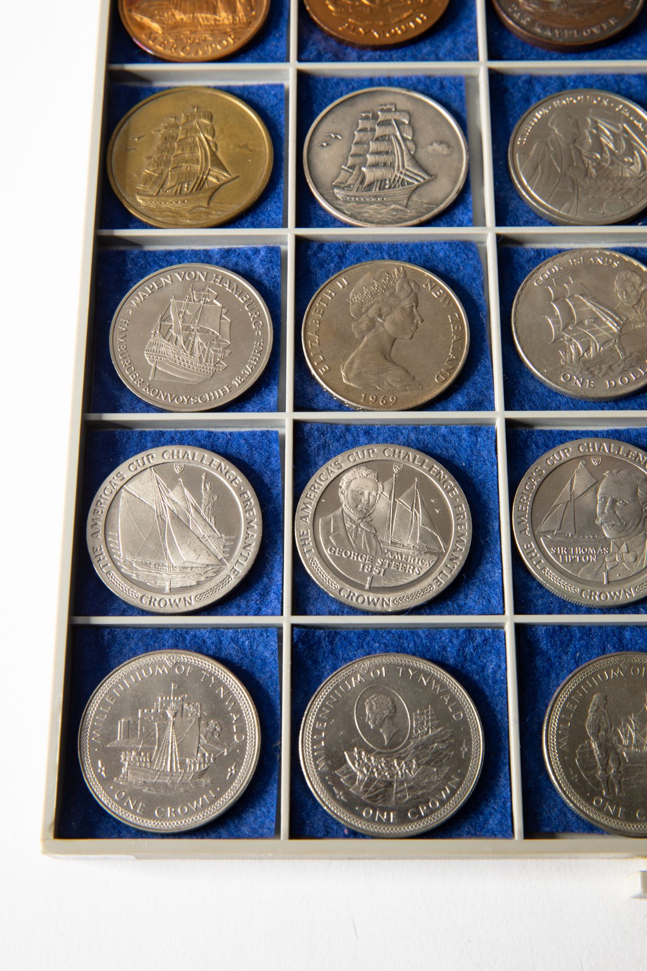 26 silver coins & 8 medals, ships 1969-1988 worldwide - Bild 2 aus 13