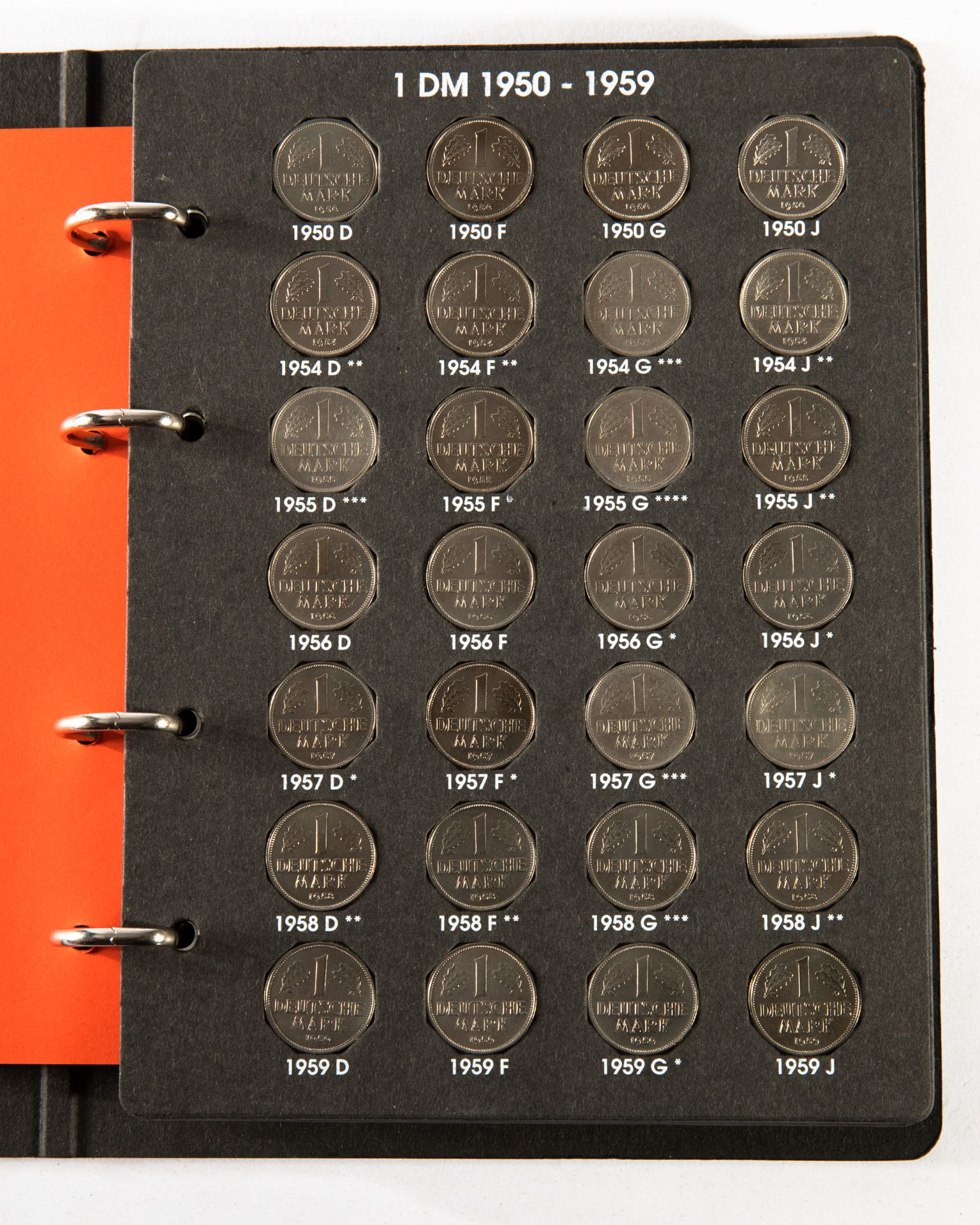 Germany - 1x complete coin album 1 DM Coins 1949-1960 - Bild 3 aus 14