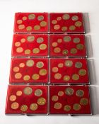 8x Euro Coin Sets different countries 2001-2007