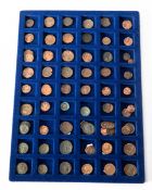 63x Roman coins. Made of copper/bronze. Various regency.