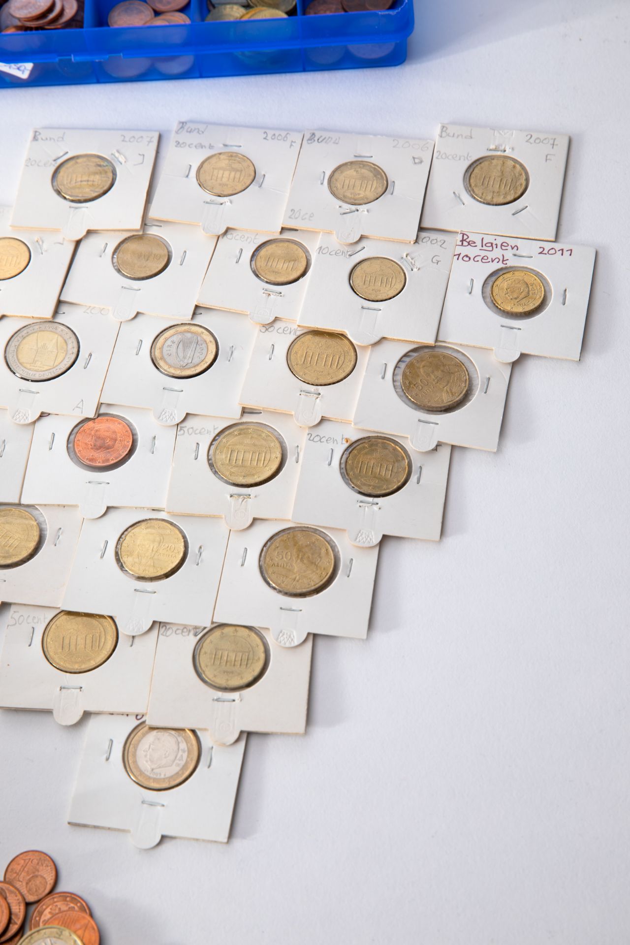 different Euro coins 1, 2, 5, 10, 20, 50 cents, 1, 2 Euro 1999-2017 - Bild 23 aus 23