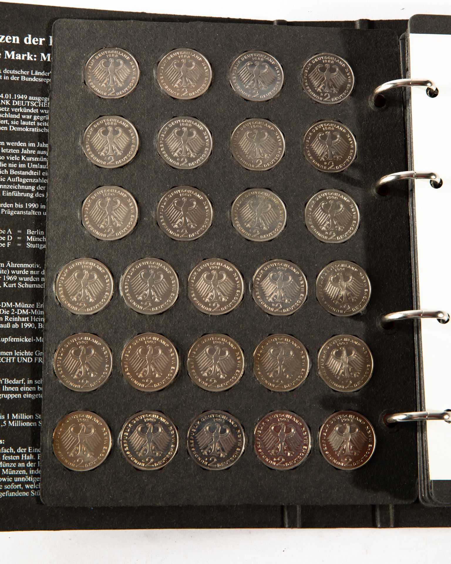 Germany - 2x full coin albums 2 DM Coins 1970-1996 - Image 25 of 33
