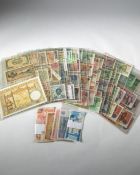 74 various bank notes from Africa, Ghana, Gambia and many more 1942-1978