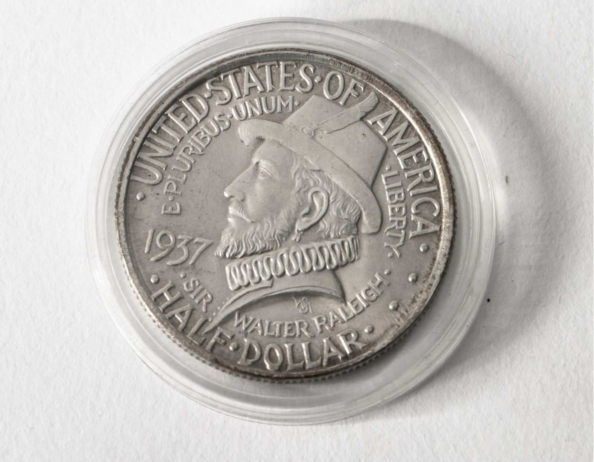 1/2 Dollar USA. 1937. North Carolina. The Colonialization of Roanoke Island. 1587-1937.