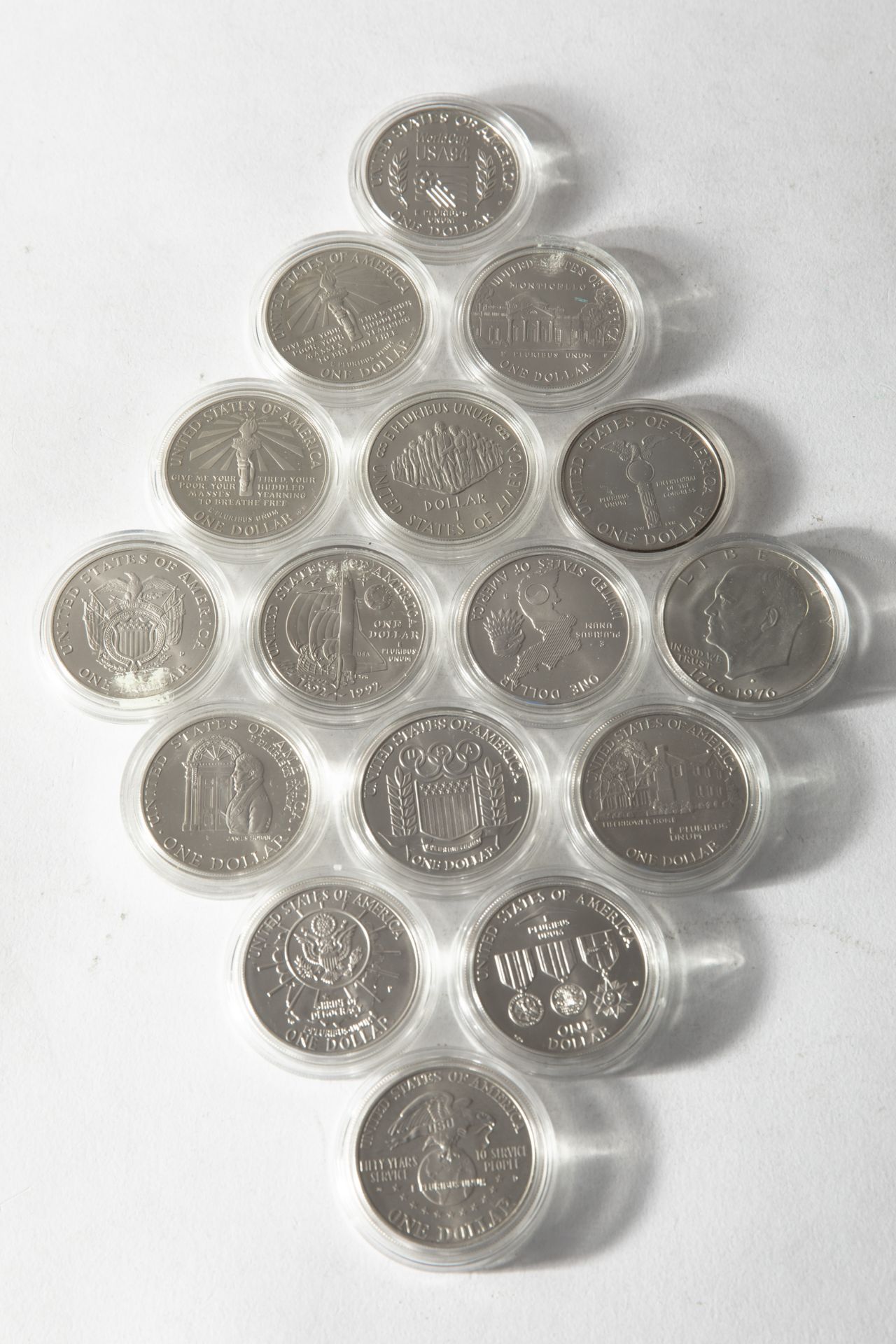 16x 1 Dollar 1980-1994 different editions brilliant uncirculated - Image 4 of 6