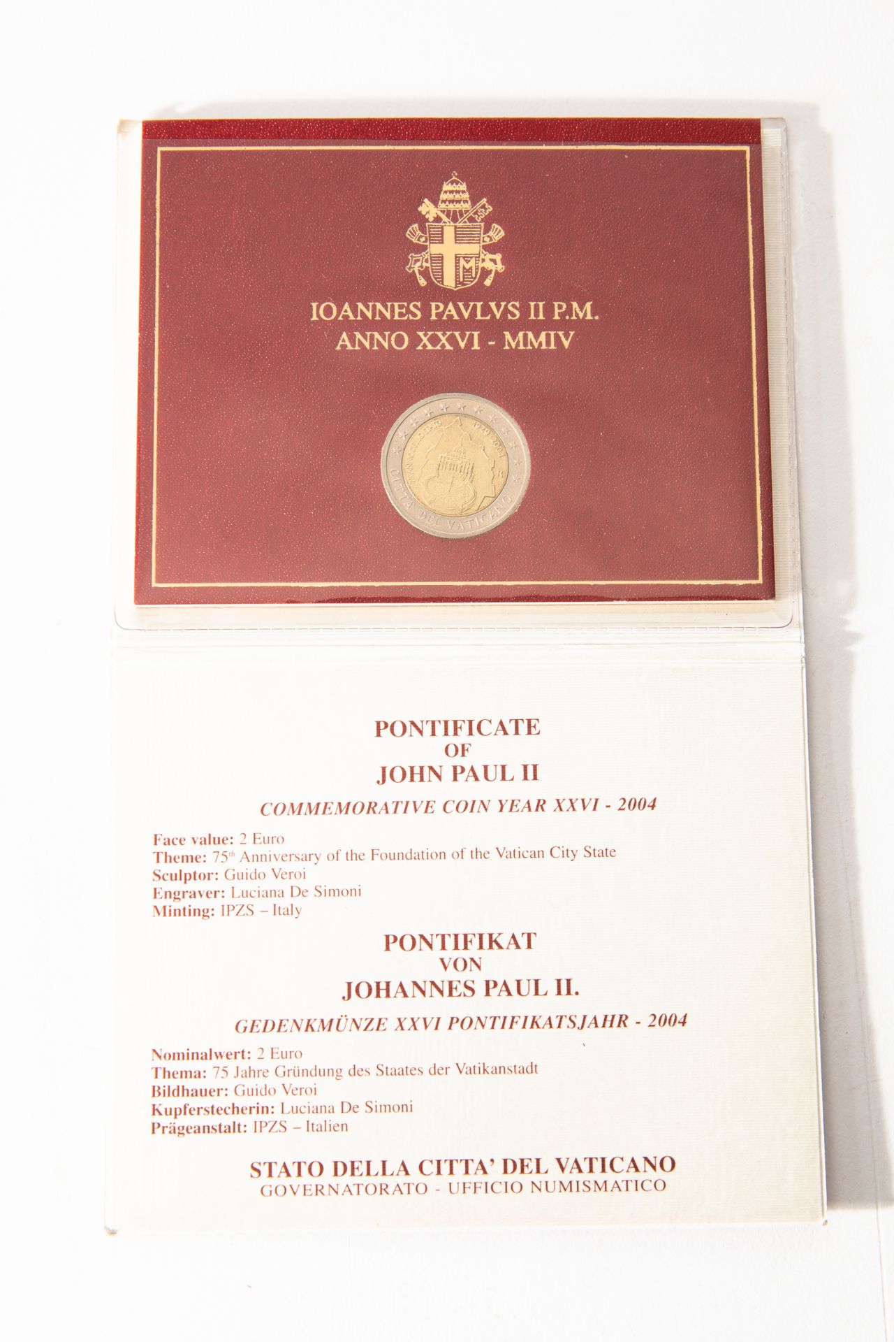 3x 2€ Vatikan 2004, 2005, 2011 + Prestige KMS + 50 Cent Coin Card - Bild 7 aus 13