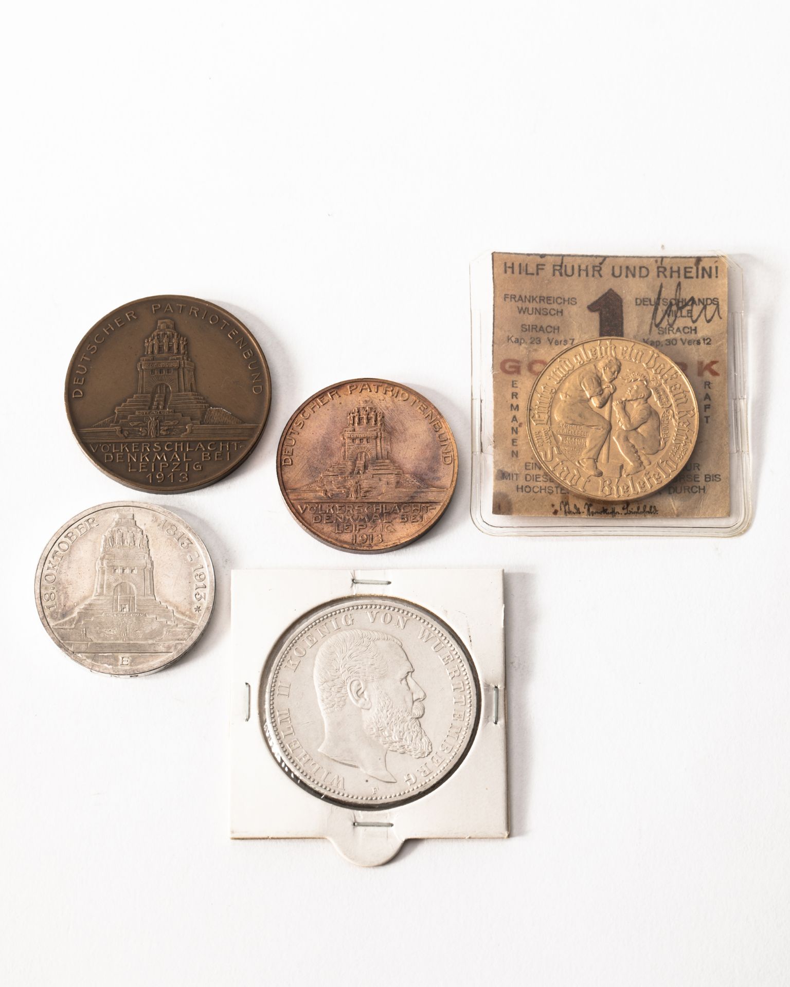 5 various commorative coins from Germany 1913-1923