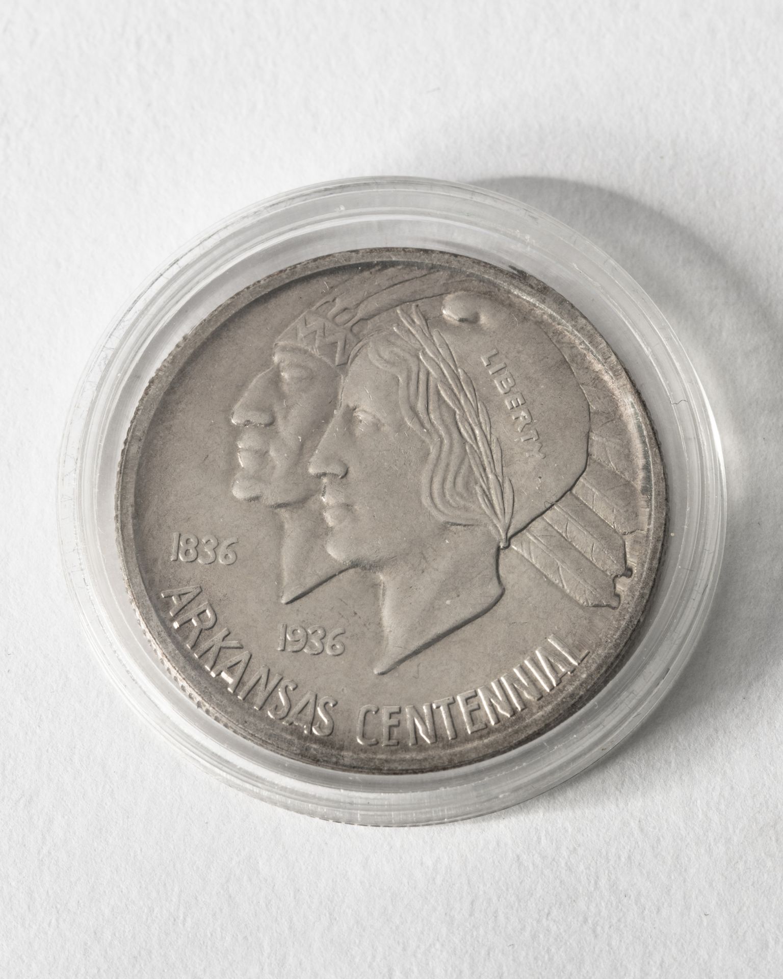 2x 1/2 Dollar USA. 1935. Arkansas Centinal 1836-1936. - Image 3 of 4