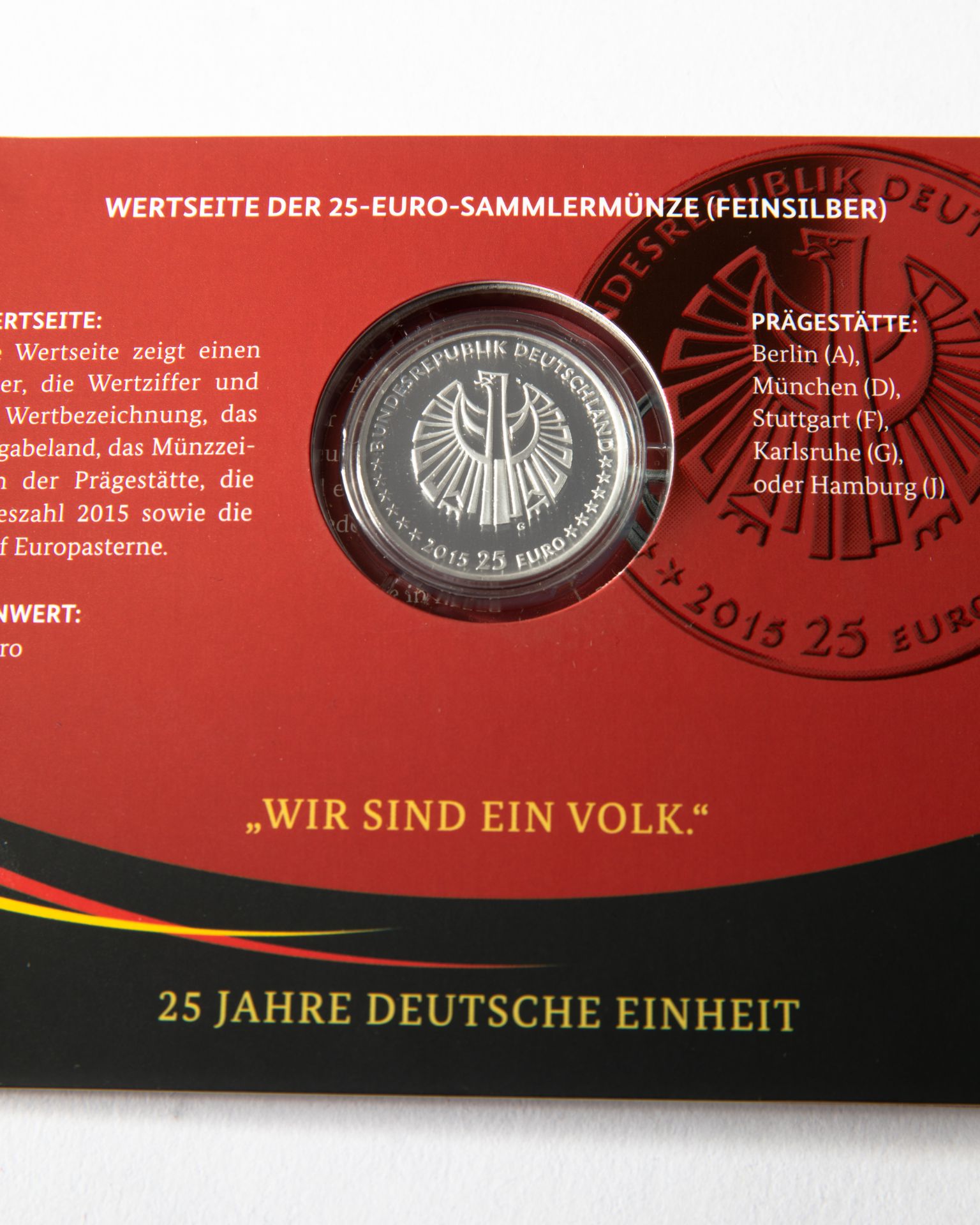 7 Coins 25 € Germany, 25 years German unity - Bild 2 aus 5