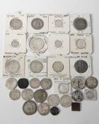 30 various silver coins, Netherlands, 1617-1791