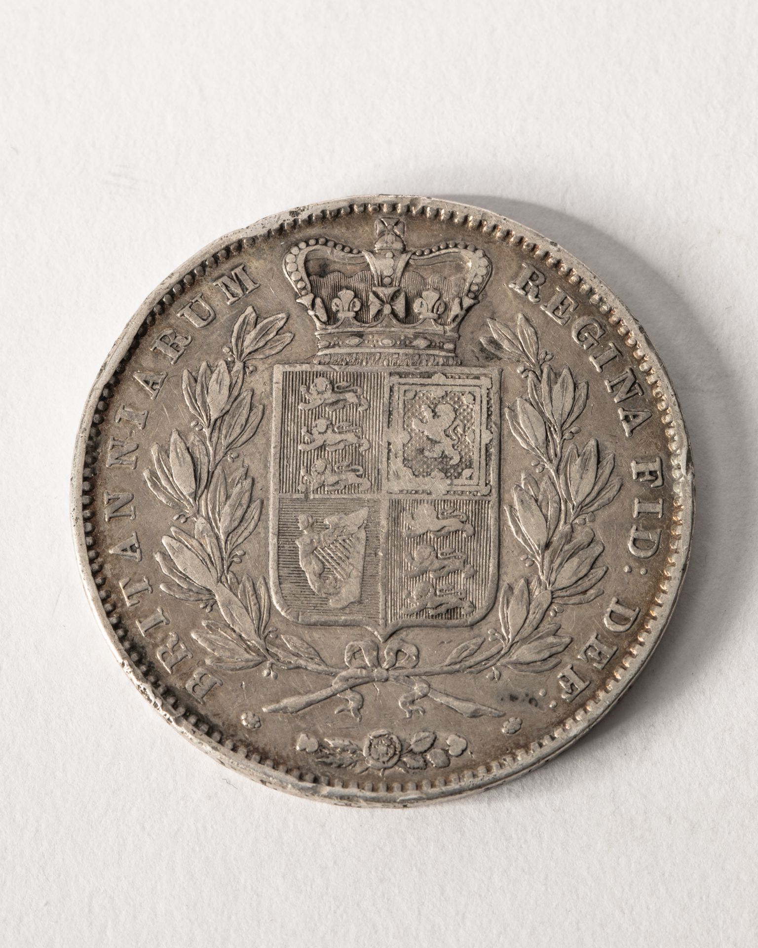 Crown (5 Schillings) Großbritannien. 1845. Queen Victoria. Silver - Bild 2 aus 3