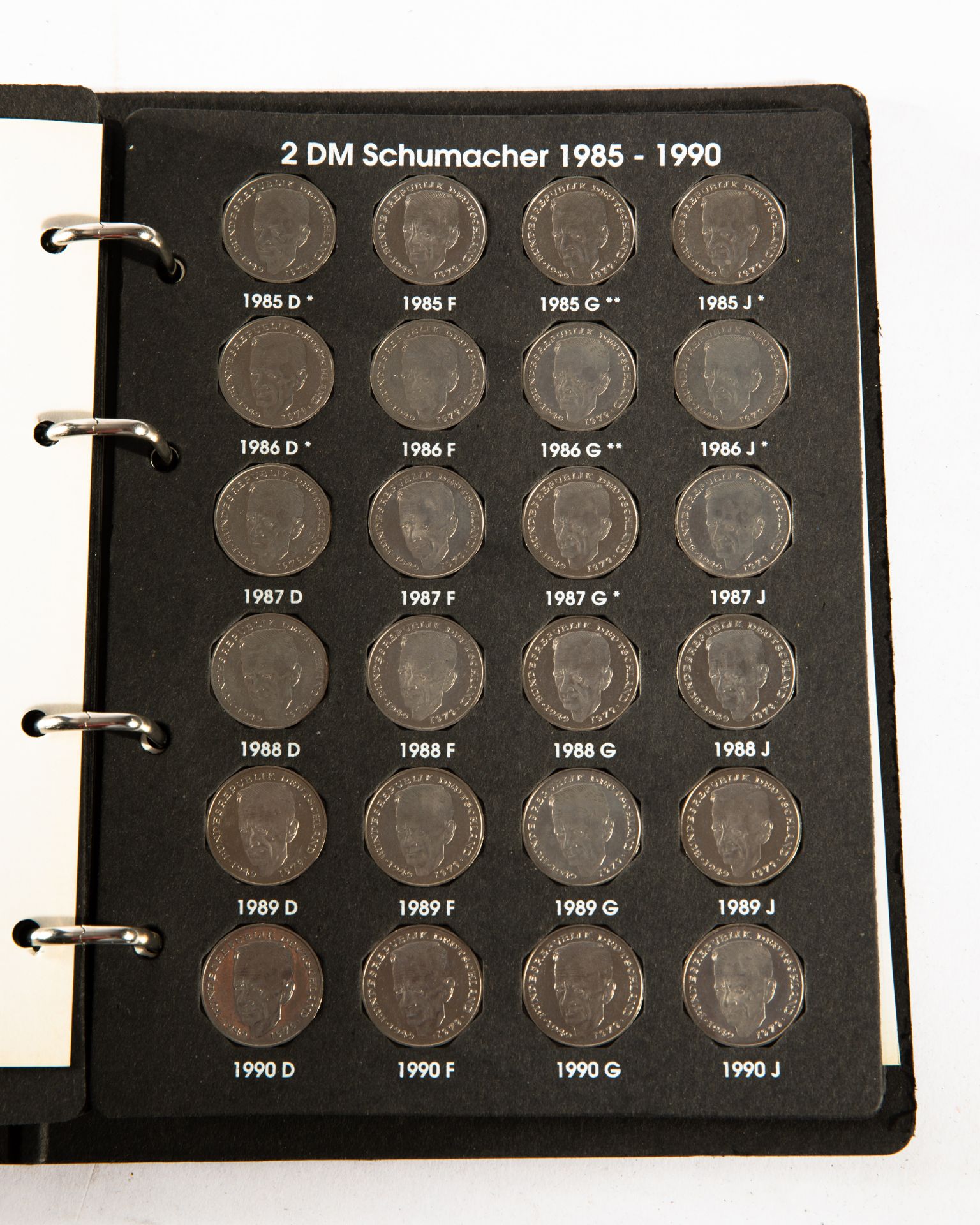 Germany - 2x full coin albums 2 DM Coins 1970-1996 - Image 19 of 33