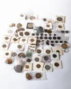 Convolute with coins from different countries