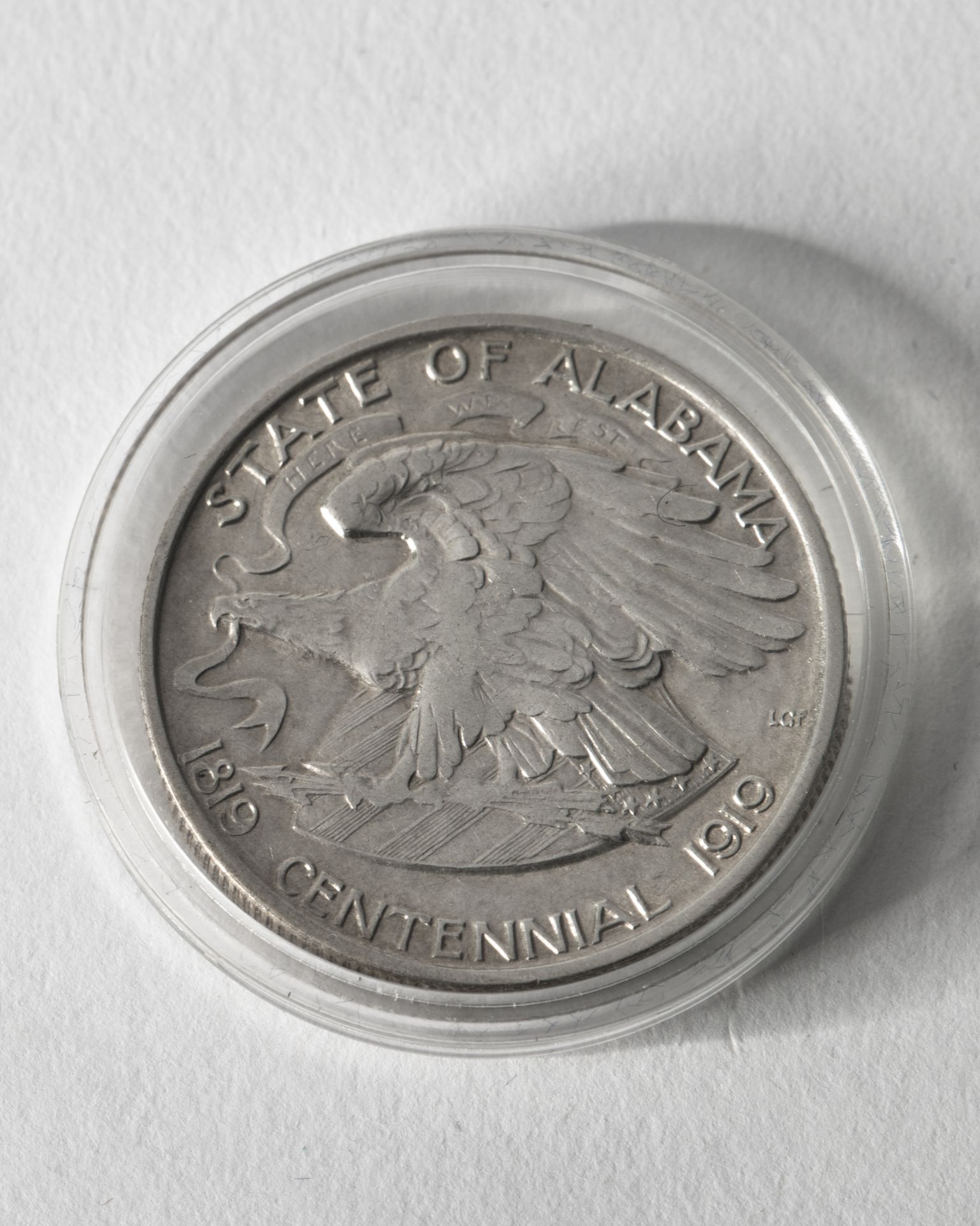  1/2 Dollar USA. 1921. State of Alabama. Centennial. 1819-1919. - Bild 2 aus 2