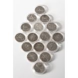 15 x 1/2 dollar 1986-2008 different editions brilliant uncirculated