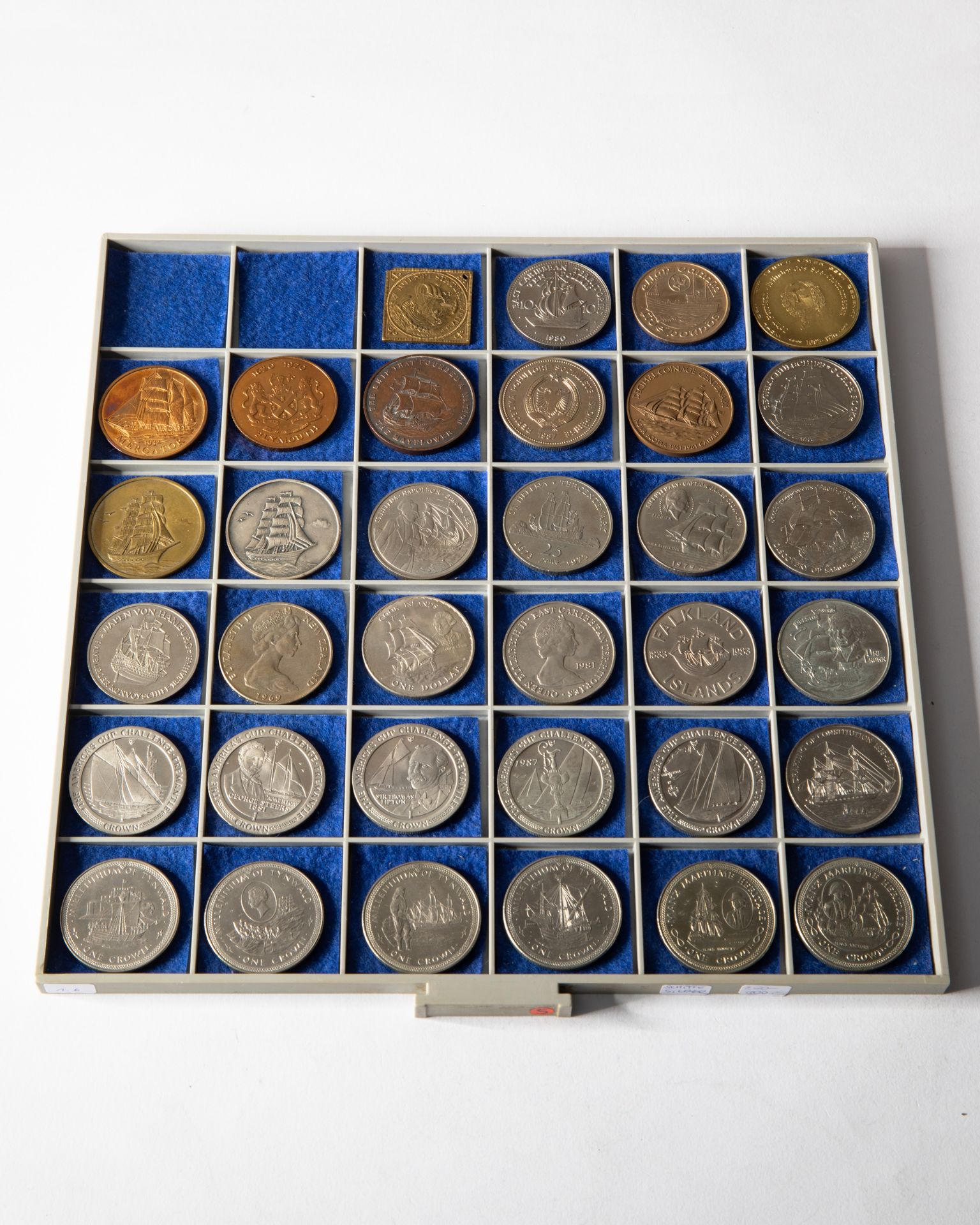 26 silver coins & 8 medals, ships 1969-1988 worldwide