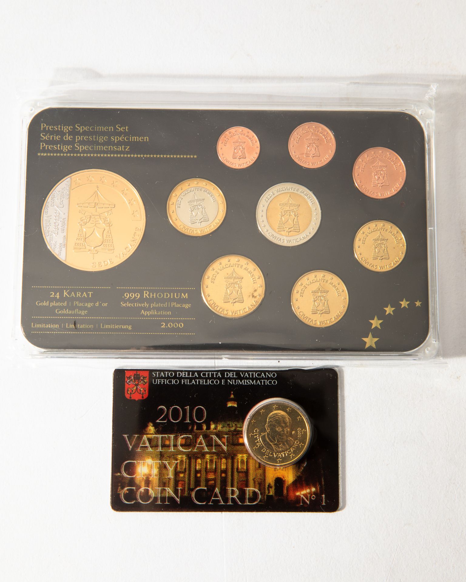 3x 2€ Vatikan 2004, 2005, 2011 + Prestige KMS + 50 Cent Coin Card - Bild 12 aus 13