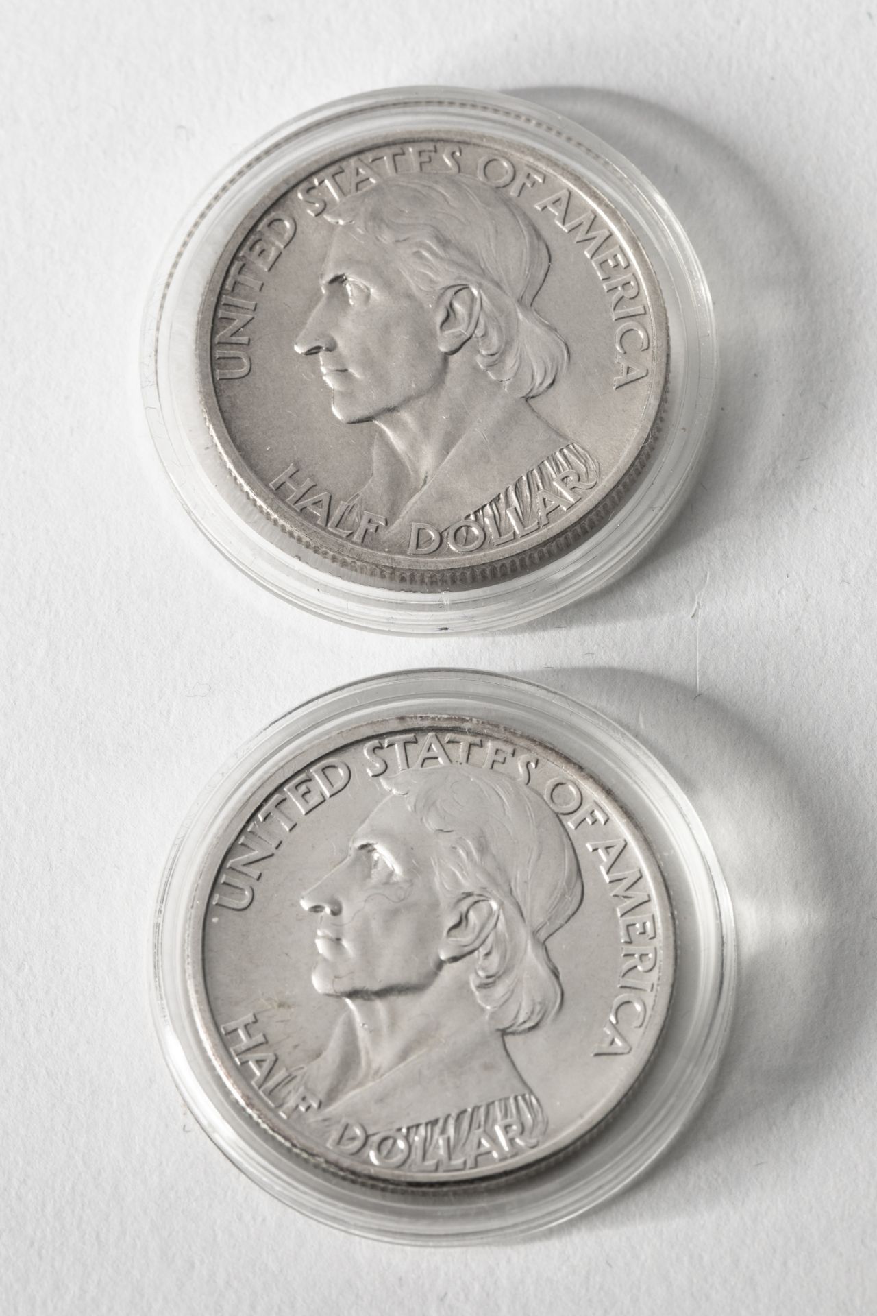 2 x 1/2 Dollar 1936 and 1937 Daniel Boone Bicentennial