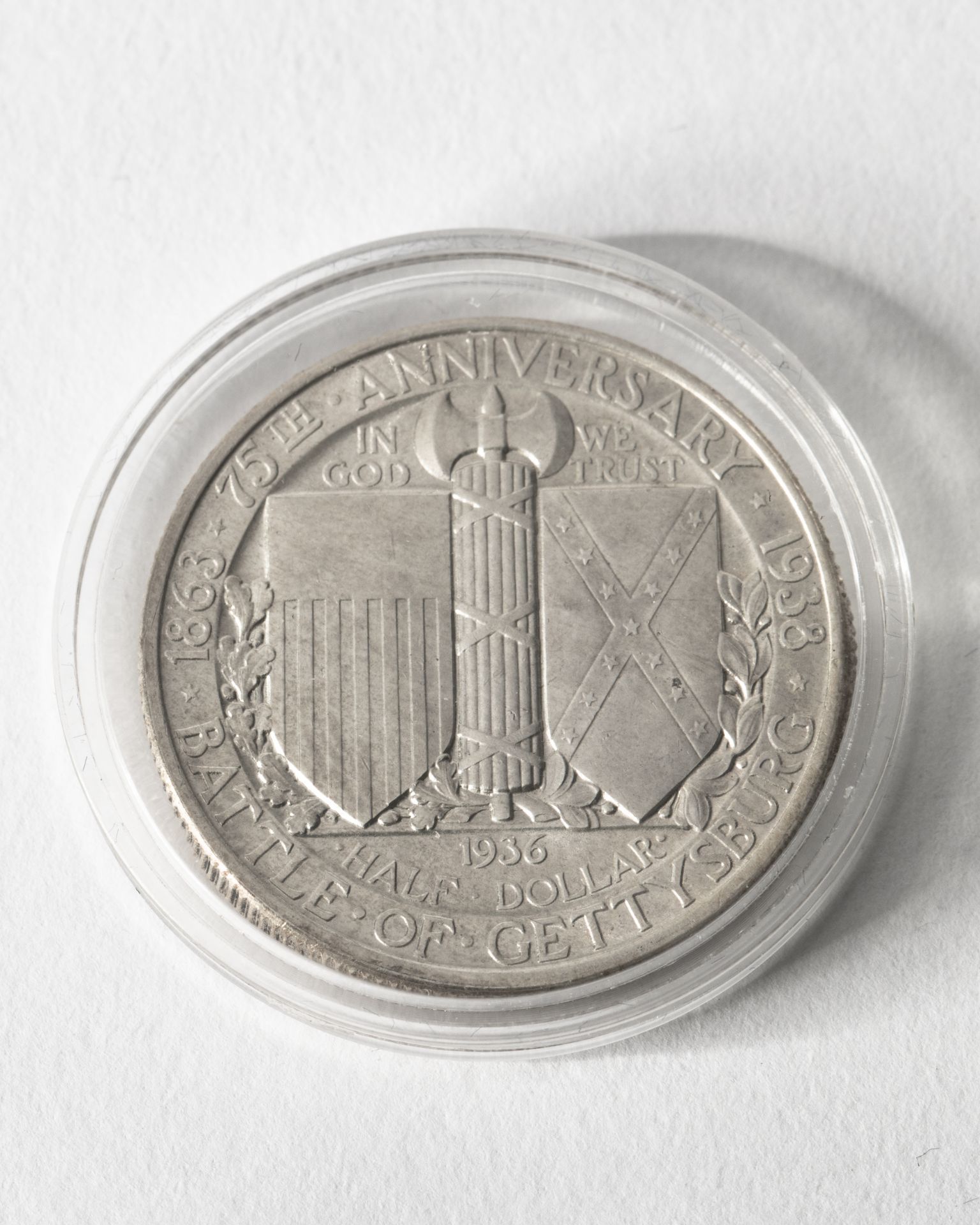  1/2 Dollar USA. 1936. Battle of Gettysburg. 75th Anniversary. 1863-1938. - Image 2 of 2