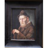 L. Judavich-Paneth around 1910, portrait of a jewish man , oil on canvas, framed. 21x16 cm