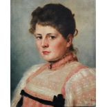 Arthur Kurtz (1860-1917), Portrait , oil on canvas, signed. 43x34 cm