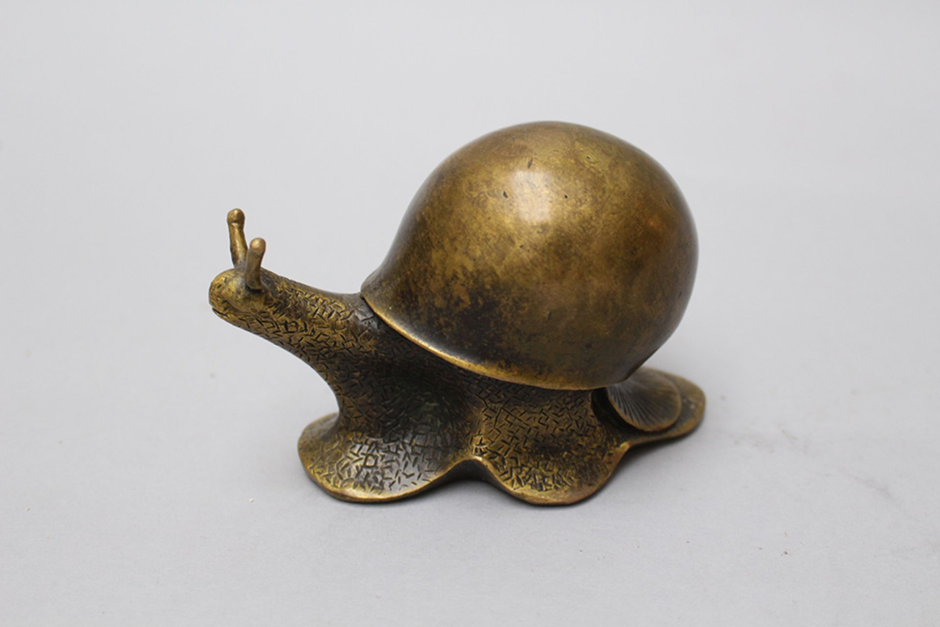 Bronze Slug, China 20 th Century. 12x9 cm