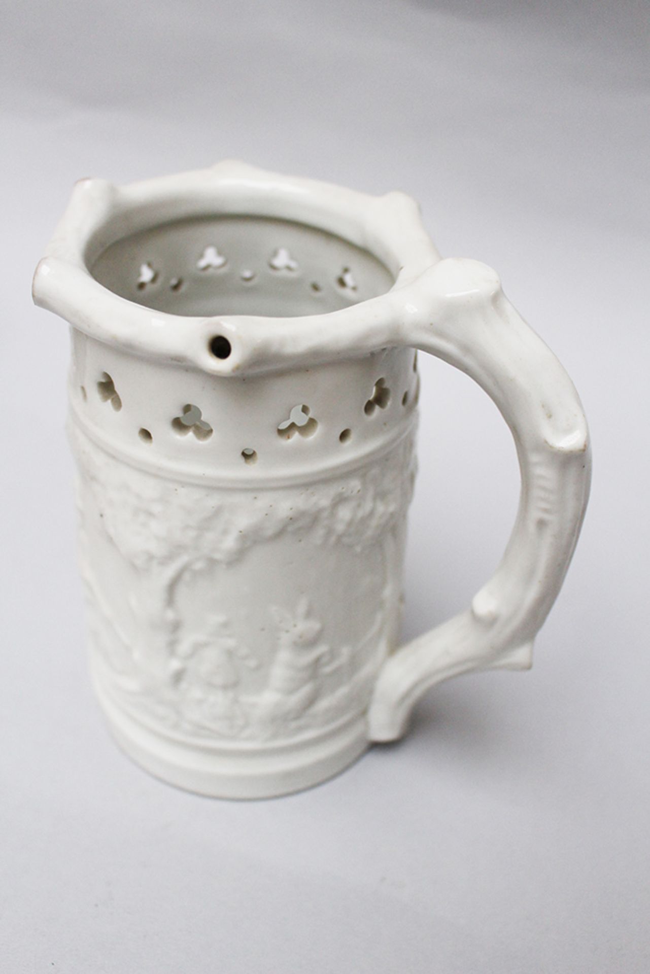 Porcelain beaker , decorated white glazed 19th Century. 15 cm height - Image 3 of 3