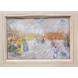 Artist 20th Century , pastel on paper, signed upper right. 16x25 cm