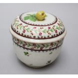 Vienna porcelain bowl painted on white ground glazed around 1800. 11 cm height