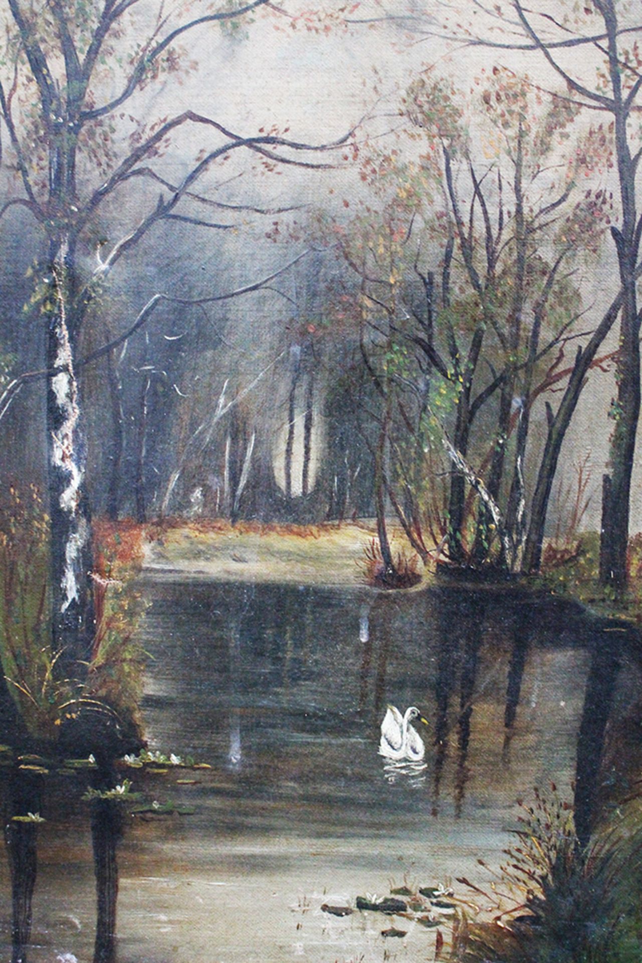 Unknown Artist around 1900 , Landscape , oil on canvas. 51x36 cm - Image 3 of 3