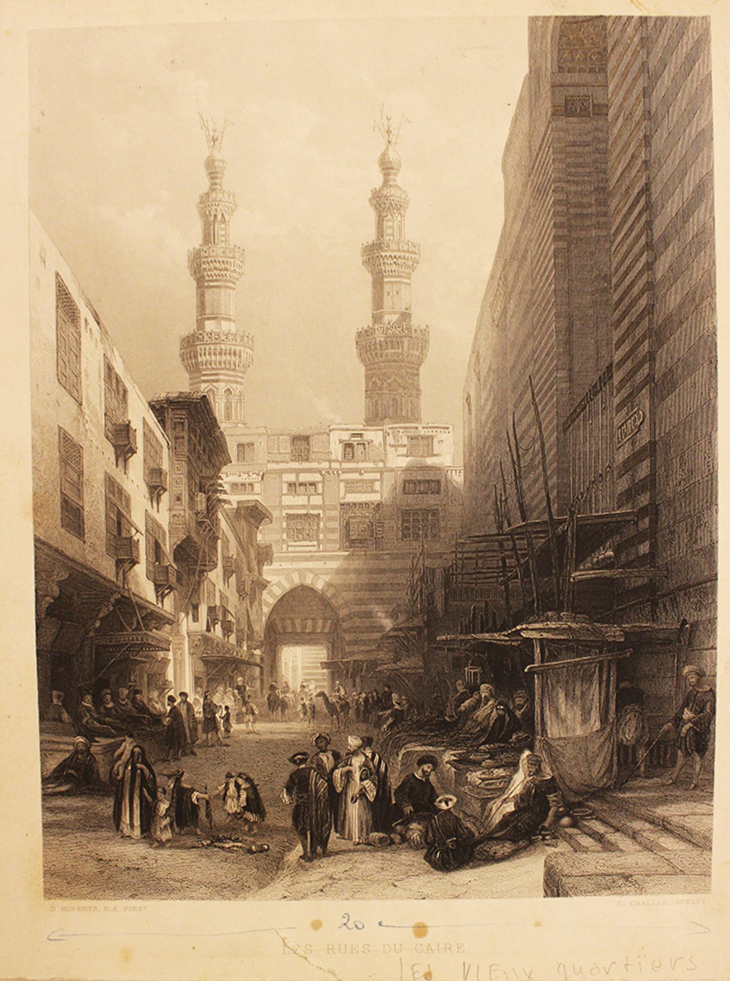 David Roberts (1796-1864))-Graphic on paper. 31x22 cm