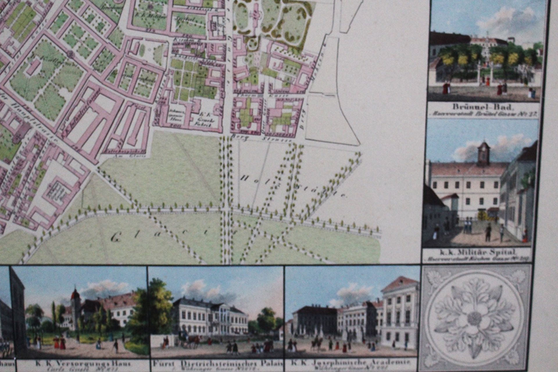 Vienna map of the 9 th district , printed on paper. 71x90 cm - Bild 3 aus 3