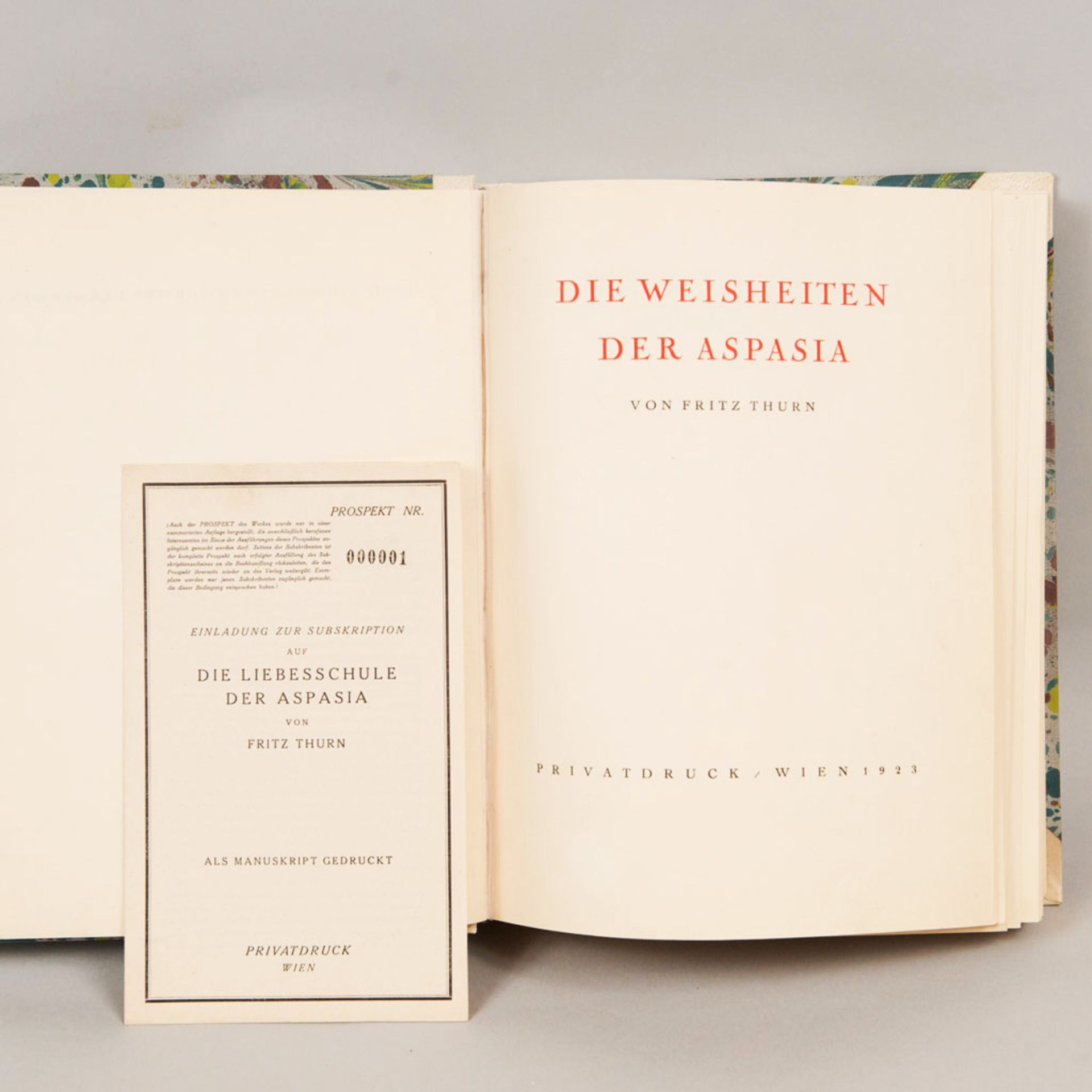 Fritz Thurn, Die Weisheiten der Aspasia - Image 2 of 2
