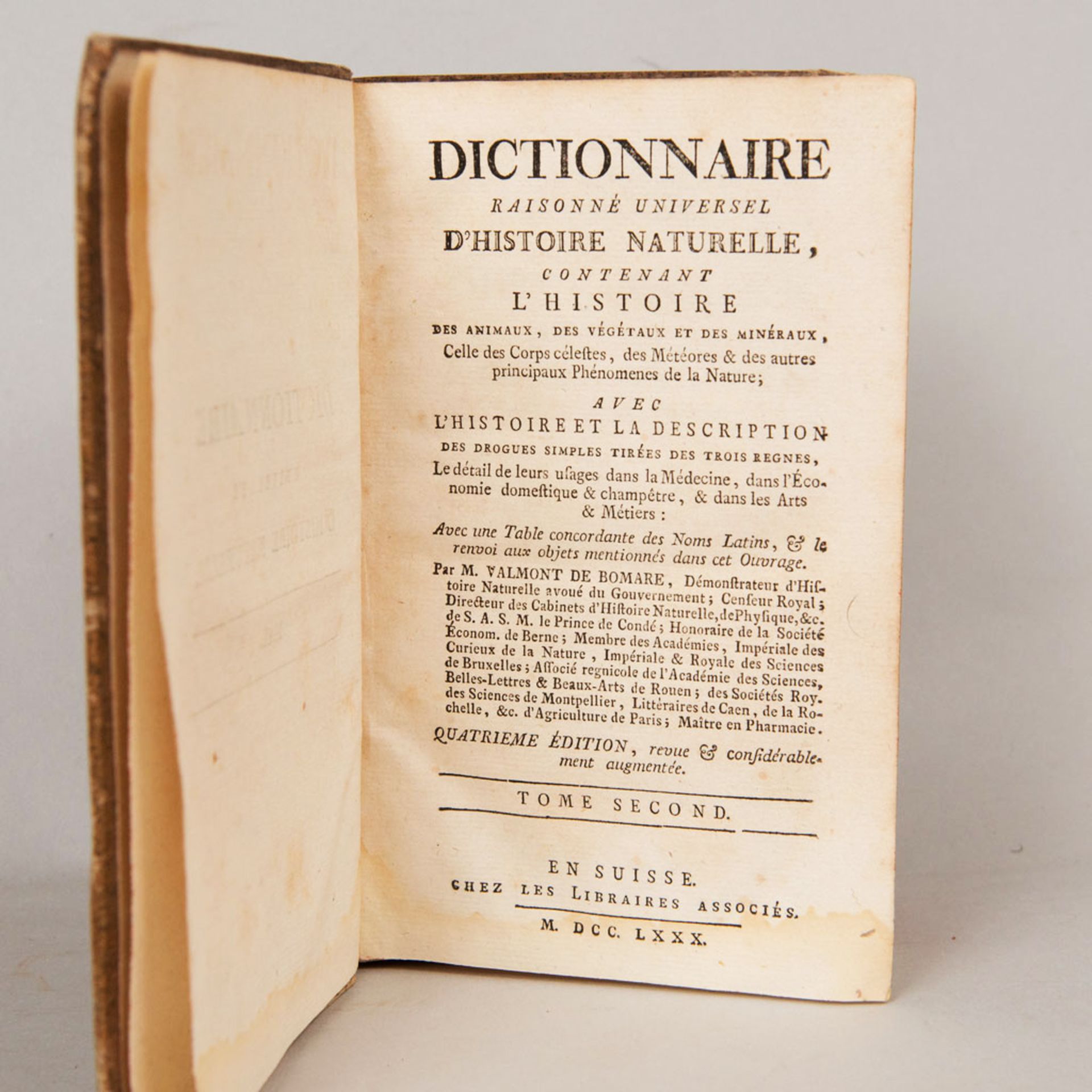 Dictionnaire universel de “ Histoire naturelle contenante l”histoire des animous , des vegetaux und - Image 2 of 2