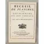 Recueil des planches, Les sciences les Arts liberaux