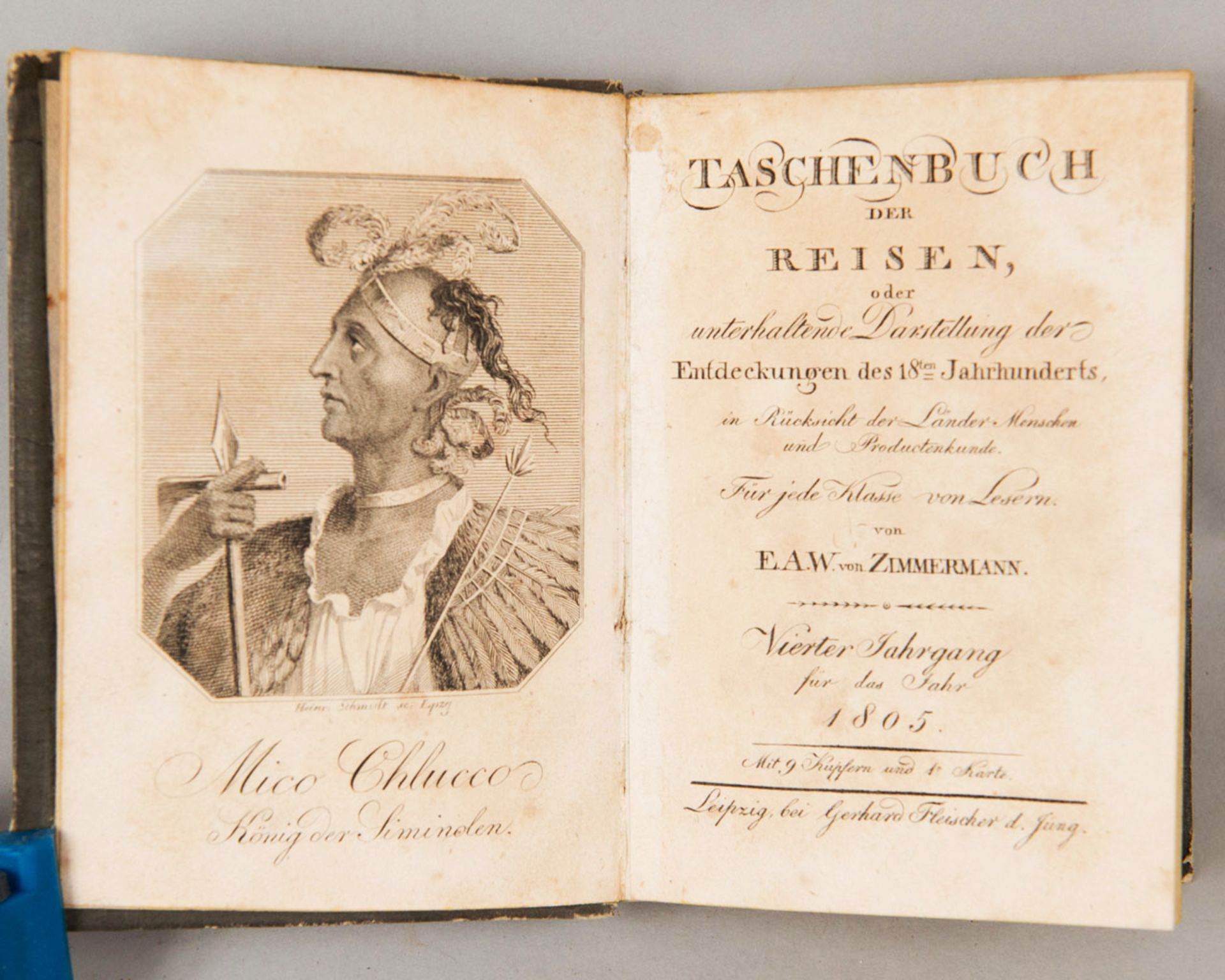 Taschenbuch der Reisen oder Darstellung der Entdeckungen des 18. Jahrhunderts - Image 2 of 3