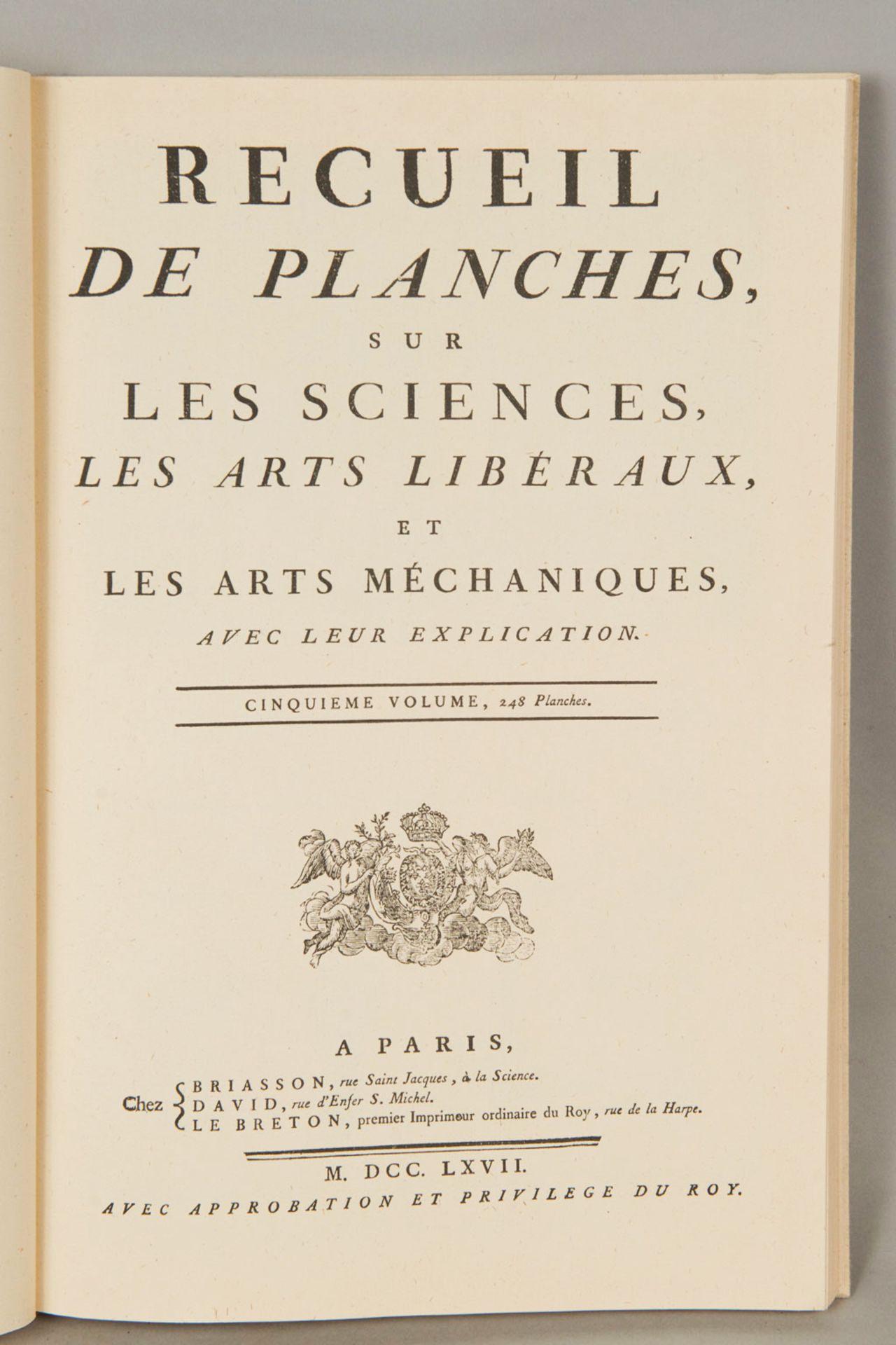 Recueil des planches, Les sciences les Arts liberaux - Image 2 of 3