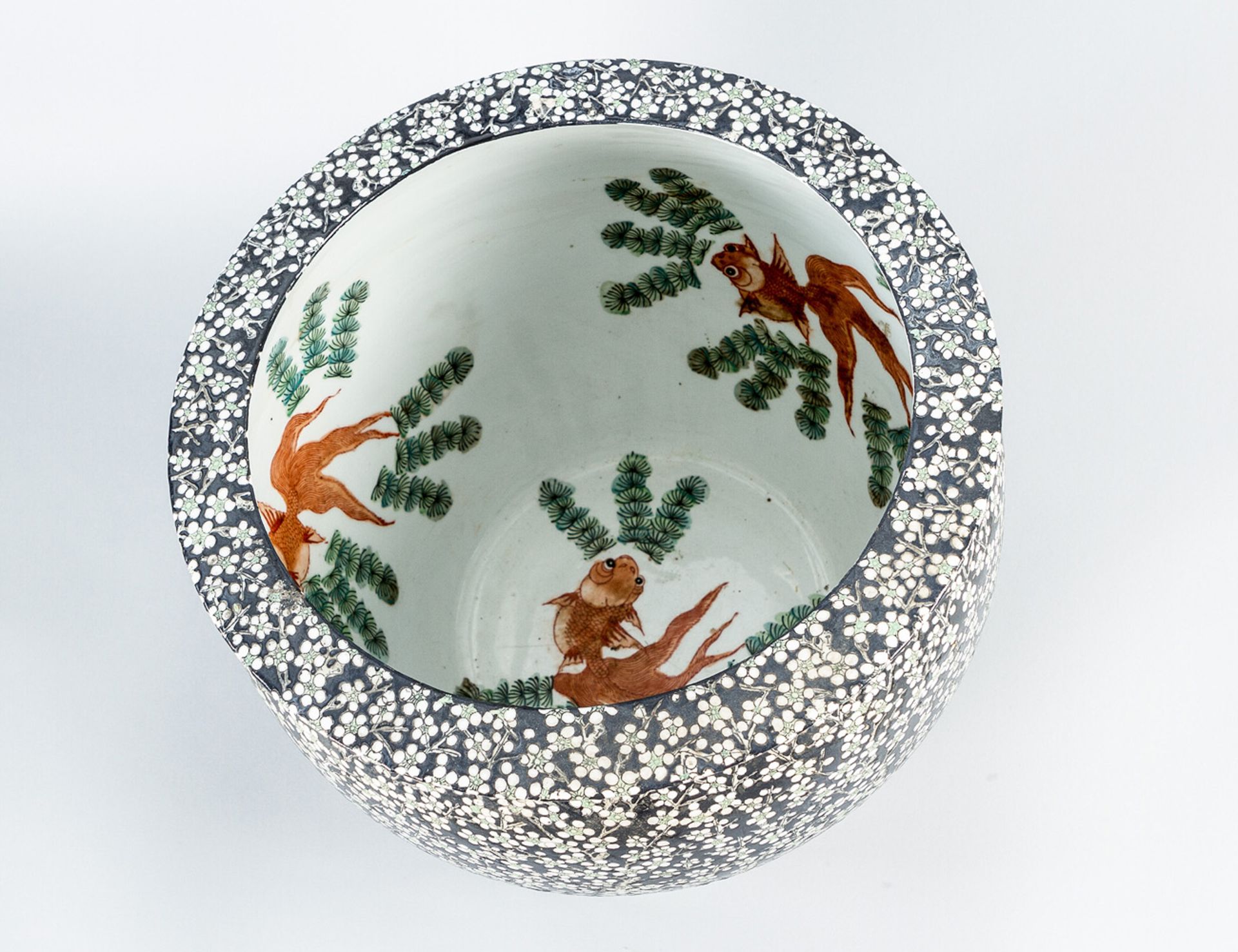 Chinese familie noire porcelain bowl - Image 3 of 3