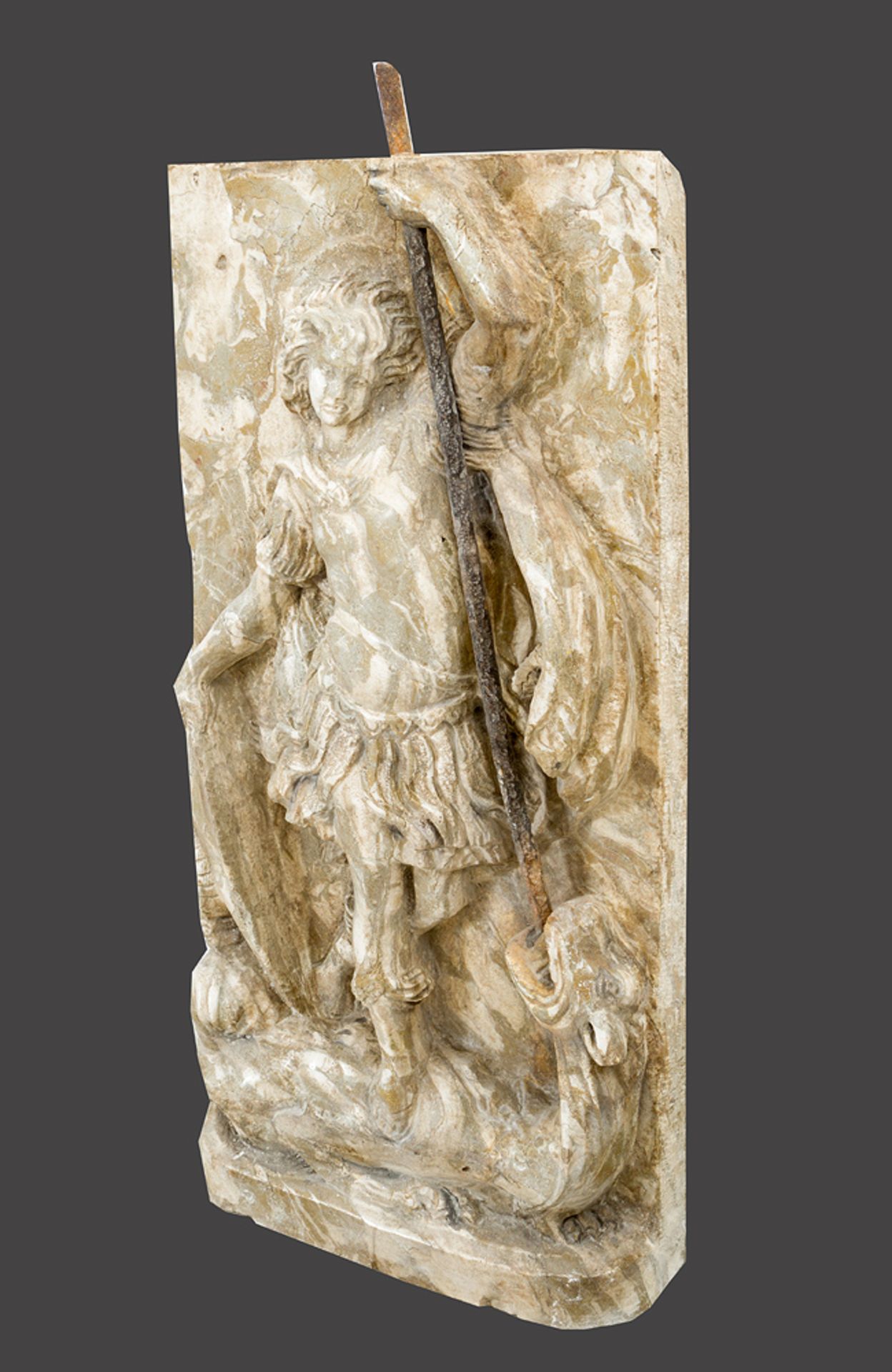 Italian marble plinth - Image 3 of 3