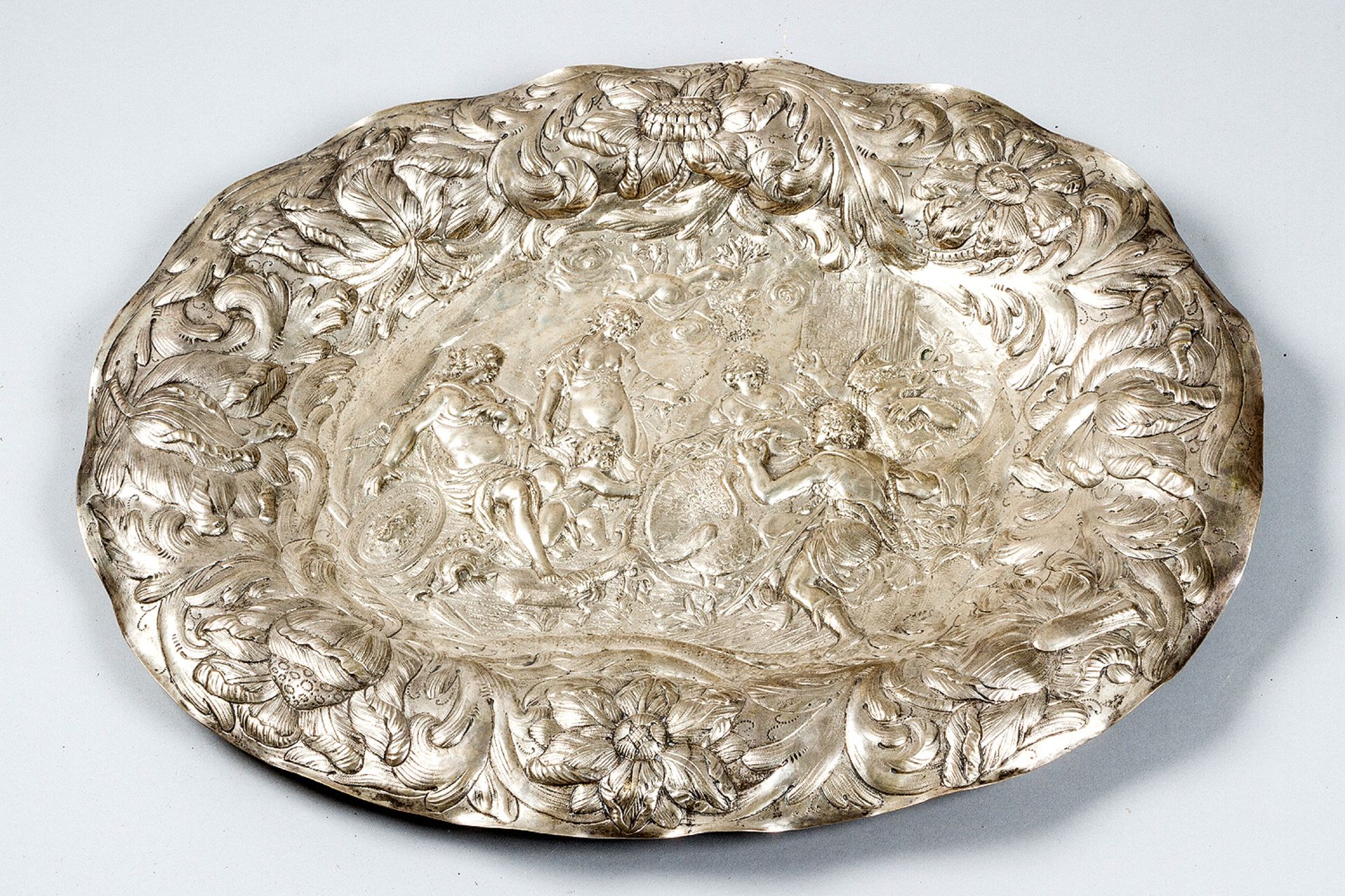 Large Augsburg silver plate